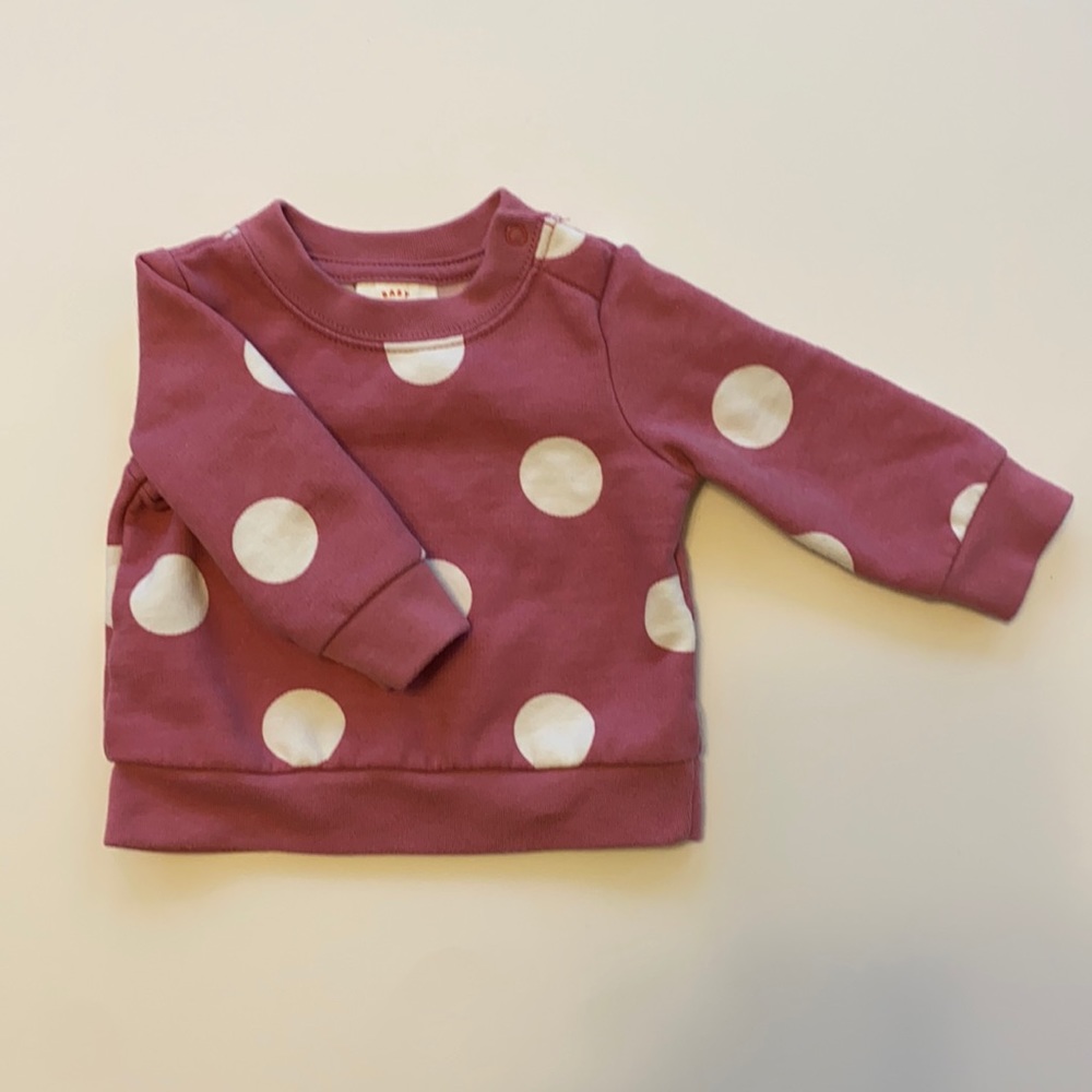 Baby Cat & Jack Polka Dot Crewneck